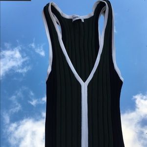Zara tank green/black L